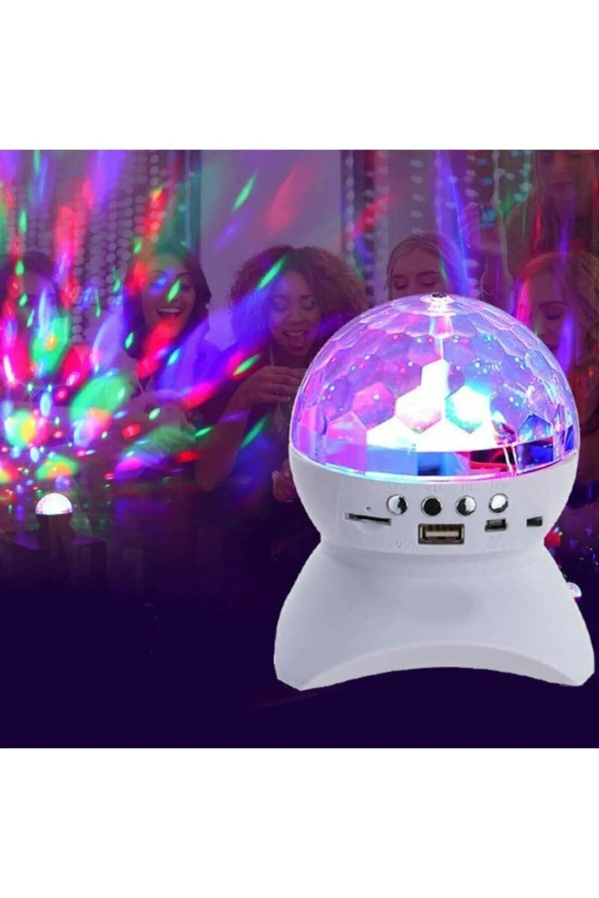 Bluetooth Hoparlör SD+USB Gece Lambası Disko Led Küçük Bluetooth Hoparlör SD+USB Gece Lambası Disko Led Küçük