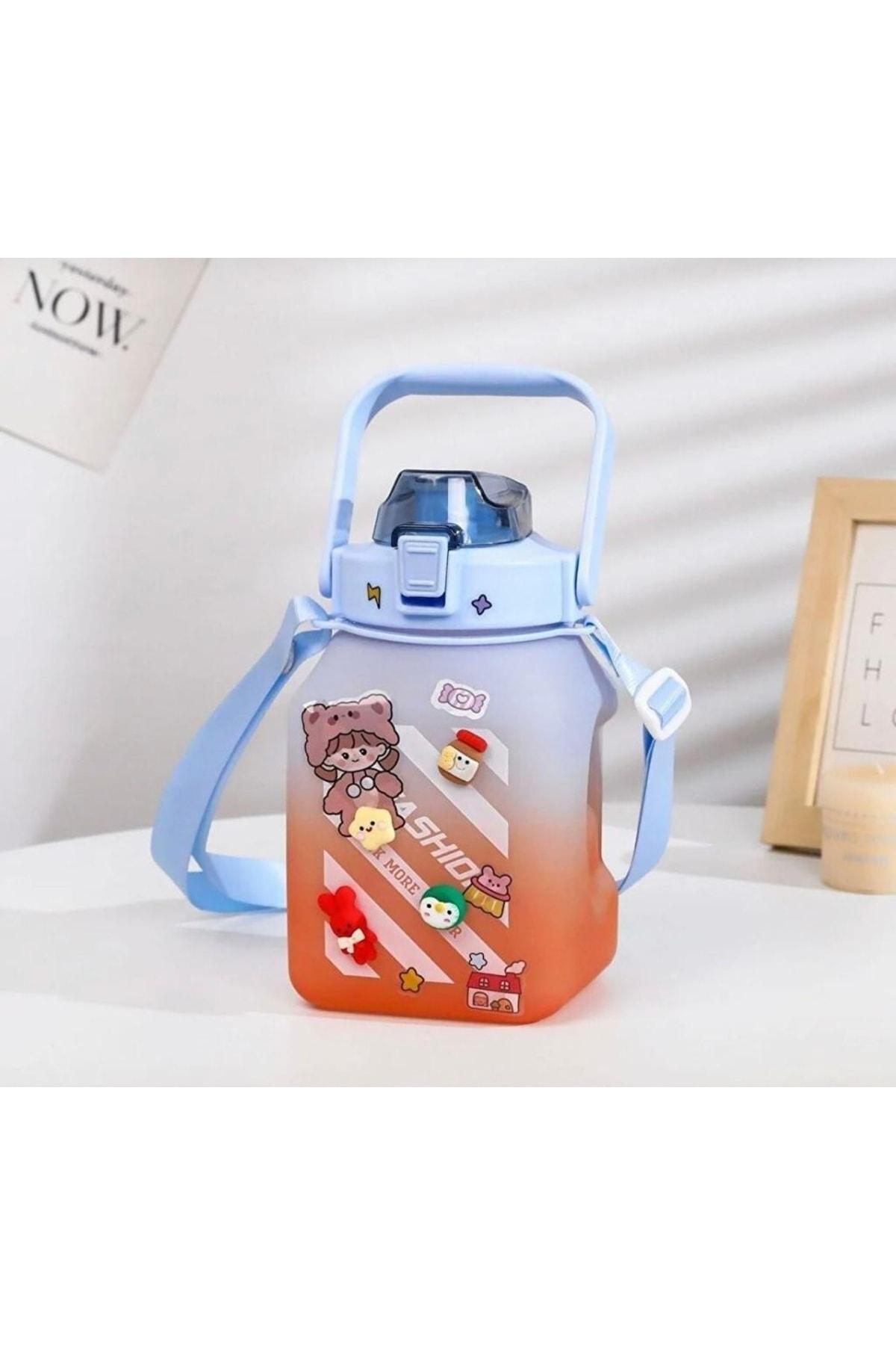 1.5 Litre Kare Motivasyon Su Matarası