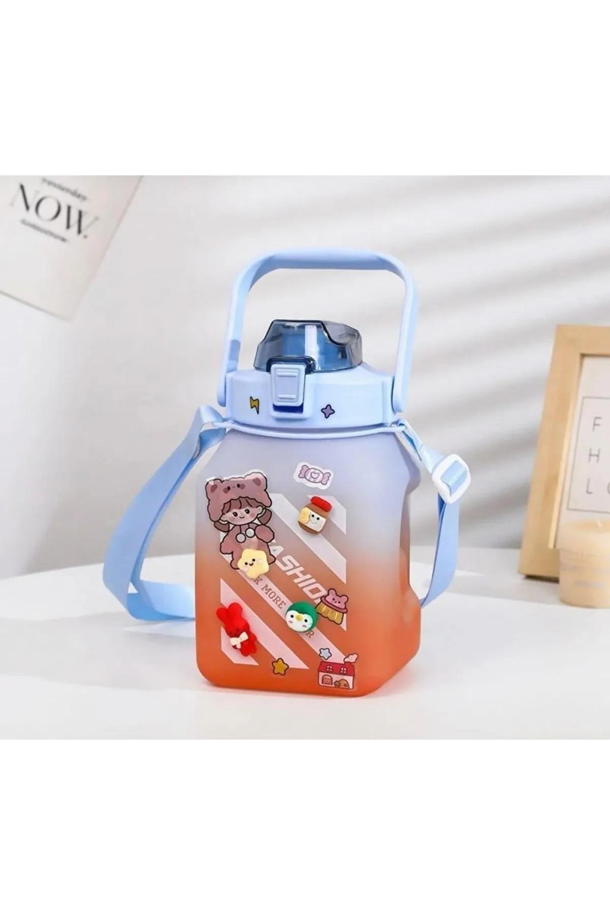 1.5 Litre Kare Motivasyon Su Matarası