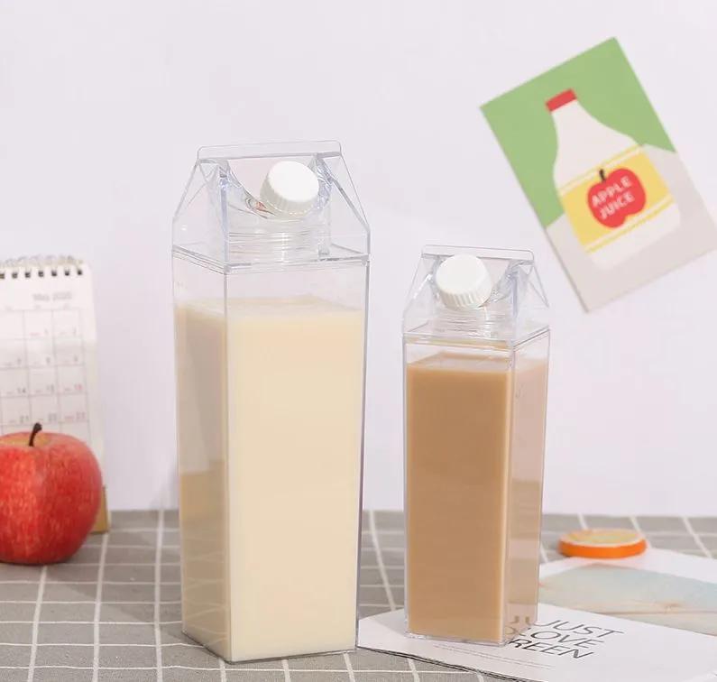 1 Litre Mika Süt Kabı Şeffaf
