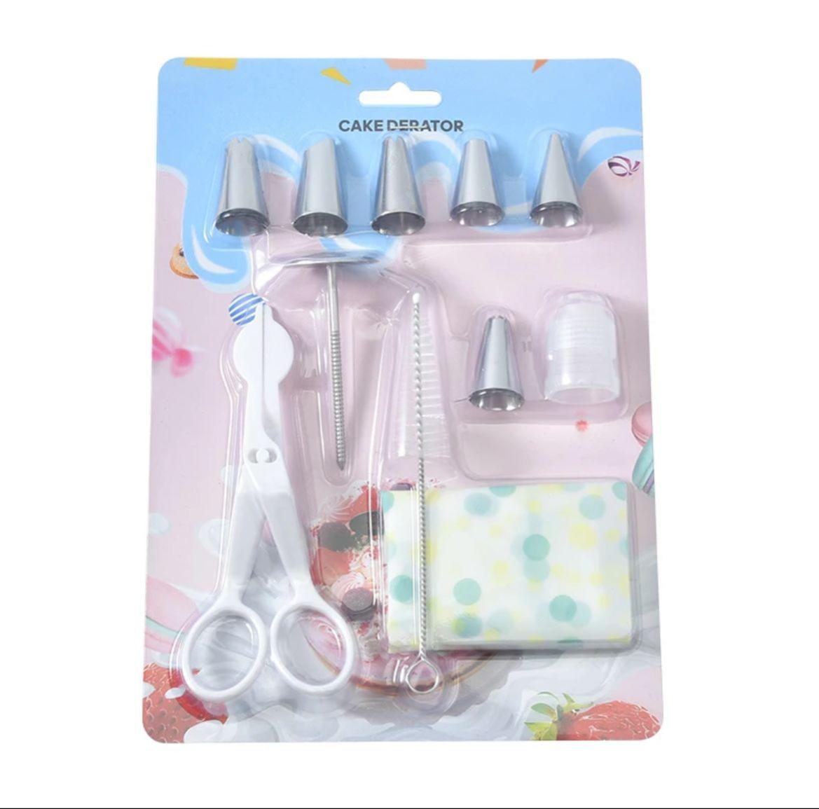 10 Parça Krema Torbalı Pasta Malzeme Seti