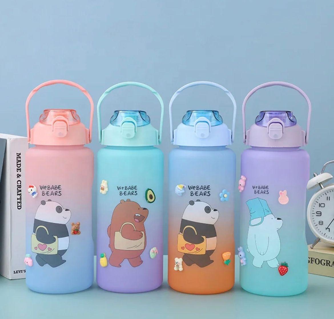 2 Litre Ayı Model Motivasyon Su Matarası