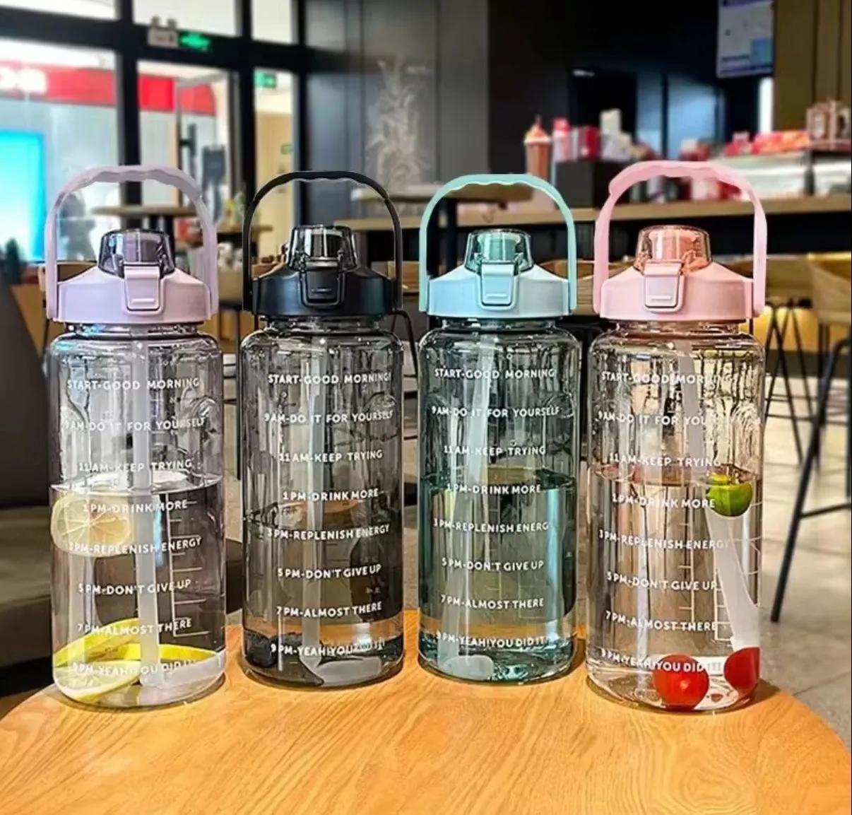 2 Litre Şeffaf Su Matarası