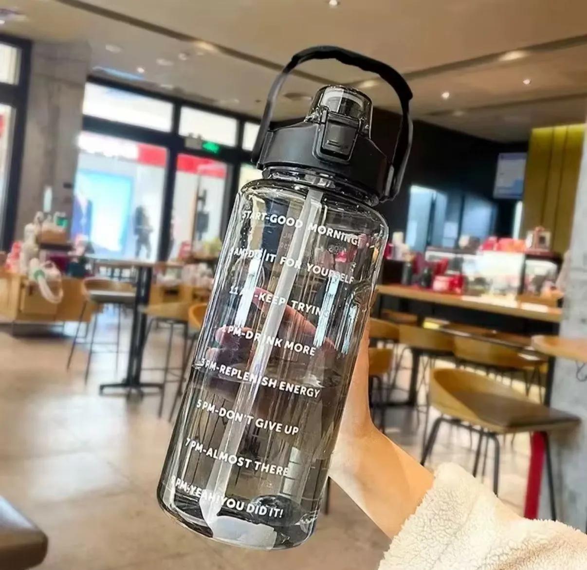 2 Litre Şeffaf Su Matarası