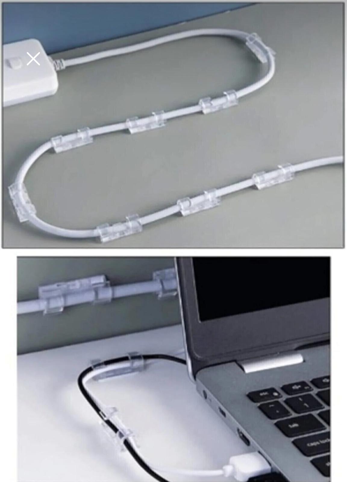 20 Li Kablo Sabitleme Aparatı Duvara Yapışkanlı