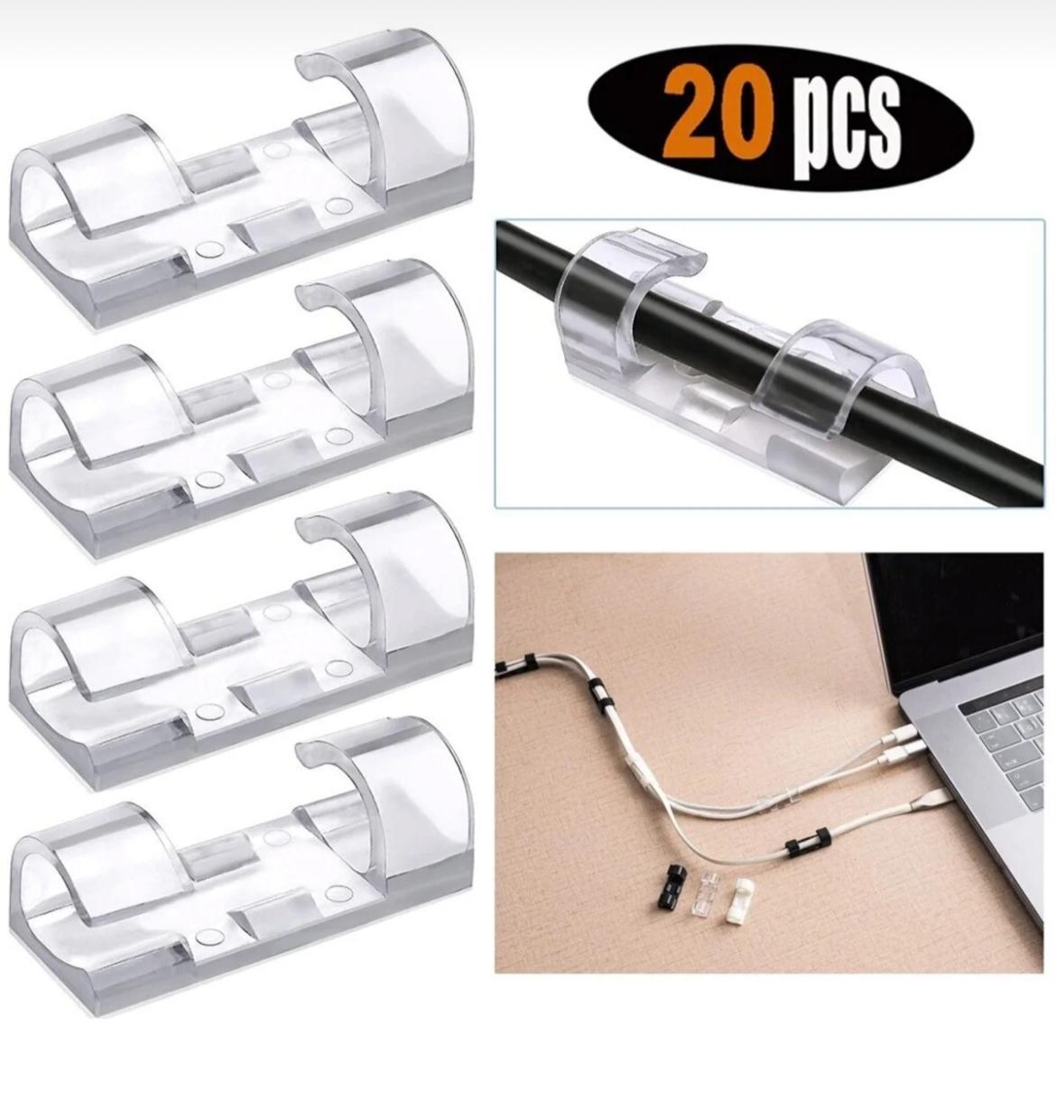 20 Li Kablo Sabitleme Aparatı Duvara Yapışkanlı