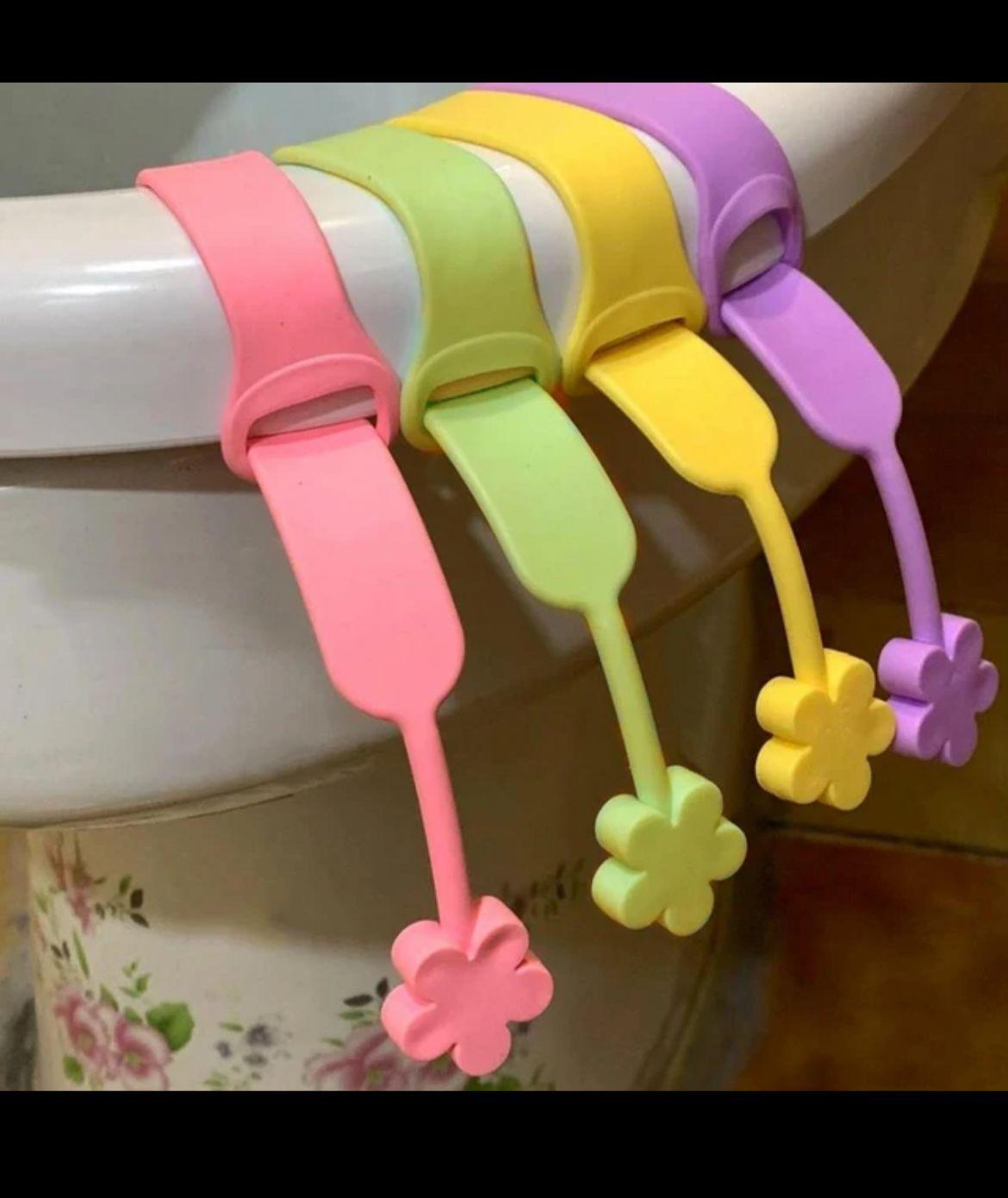 3 Lü Set Klozet Kapağı Tutucu Slikon