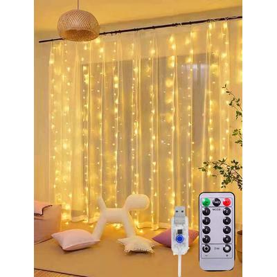 3x2 Perde Led Animasyonlu Gün Işığı USB