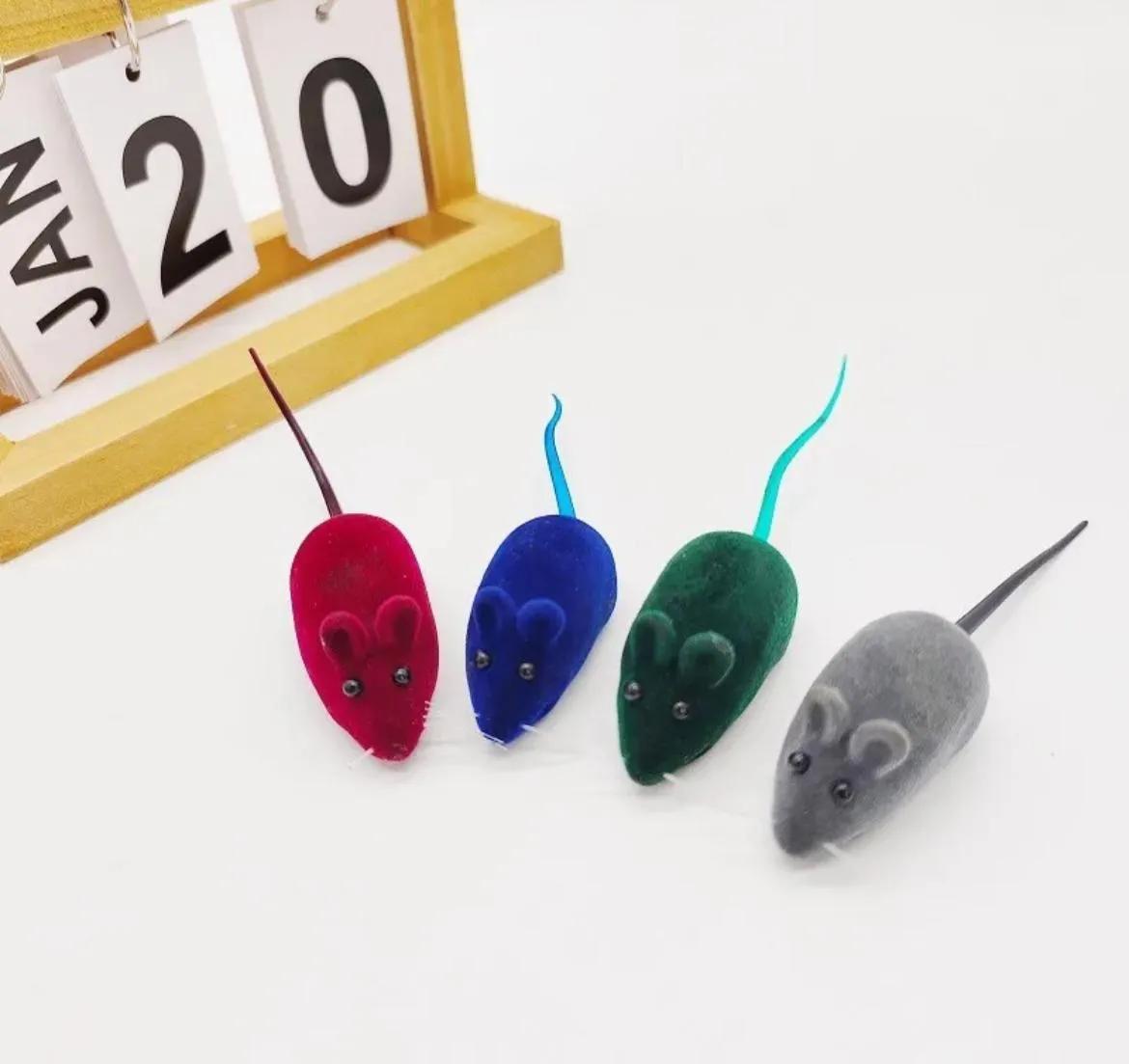 4 Lü Set Sesli Fare Kedi Oyuncağı