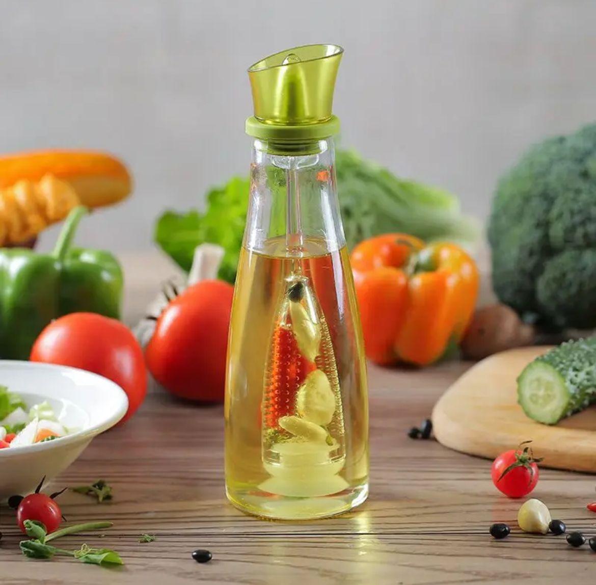 500 Ml Bitki Hazneli Cam Yağlık