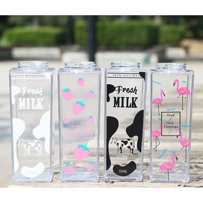 500 Ml Mika Süt Kabı Desenli Model