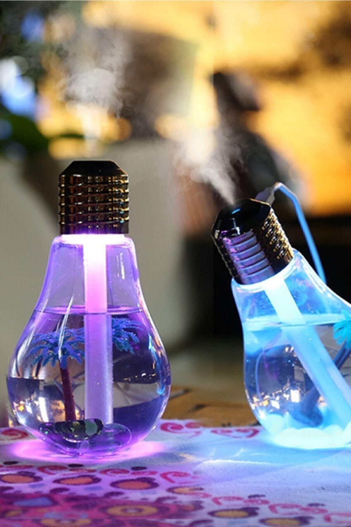 Işıklı Ampül Hava Nemlendirici Buhar Makinası Humidifier