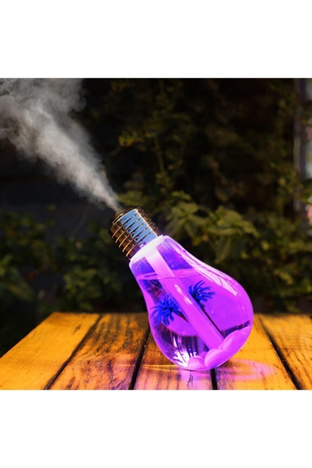 Işıklı Ampül Hava Nemlendirici Buhar Makinası Humidifier