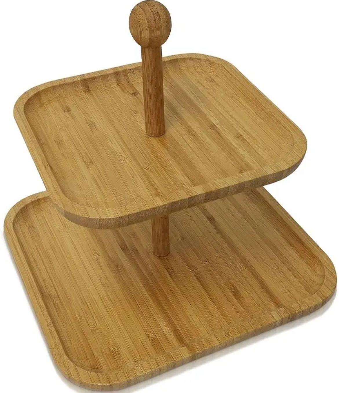 Bambu 2 Katlı Şekerlik Kare Demonte