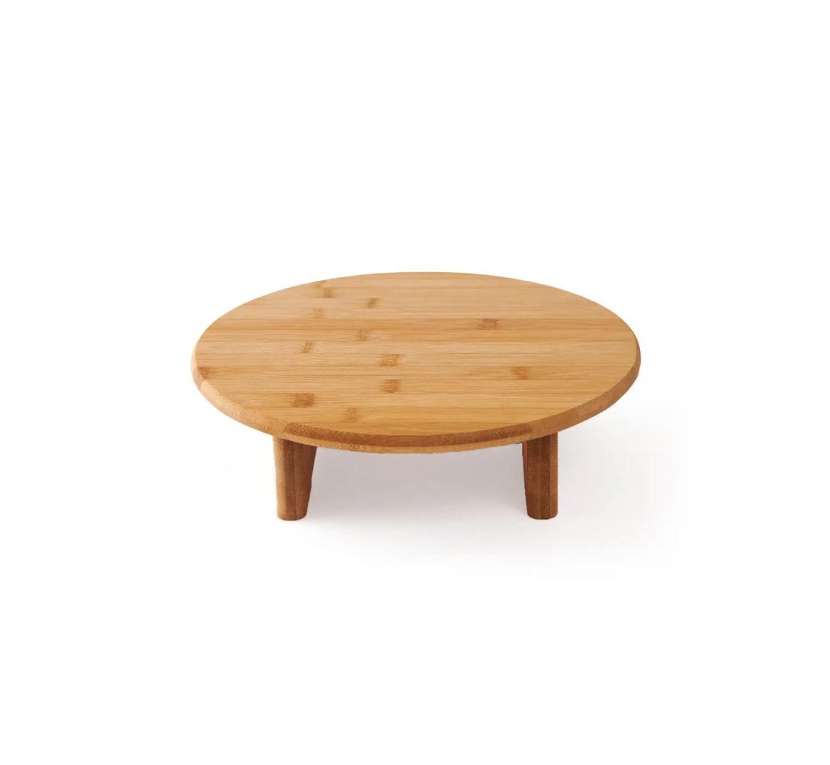 Bambu Ayaklı Sunumluk Yuvarlak