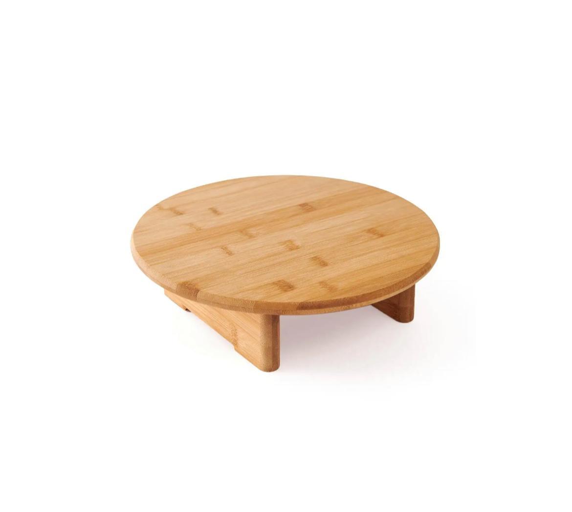 Bambu Ayaklı Sunumluk Yuvarlak