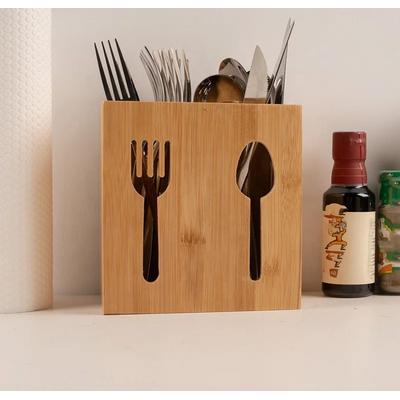 Bambu Çatal Kaşık Bıçaklık 2 Li Set