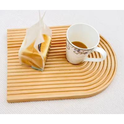 Bambu Çizgili Oval Sunumluk 33x25 *48