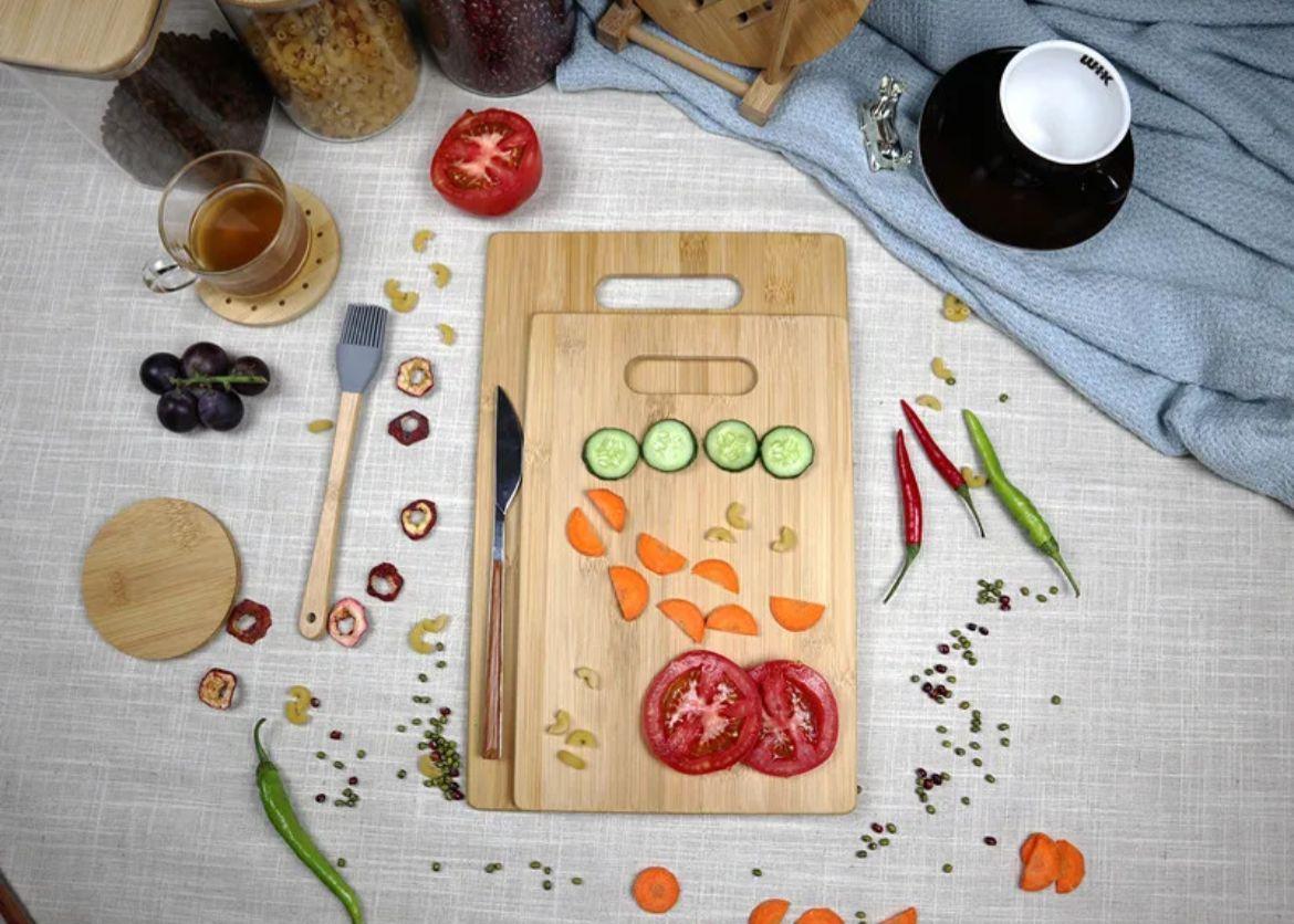 Bambu Kesme Tahtası 2 Li Set