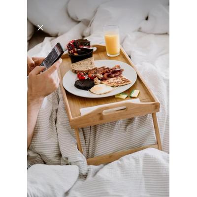 Bambu Kulplu Keyif Tepsisi Ayaklı *12