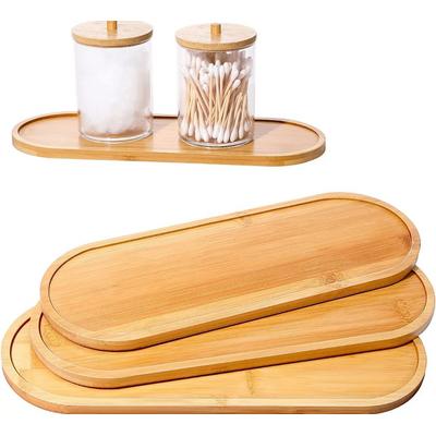 Bambu Oval Tabak Sunumluk Büyük Boy 16x45