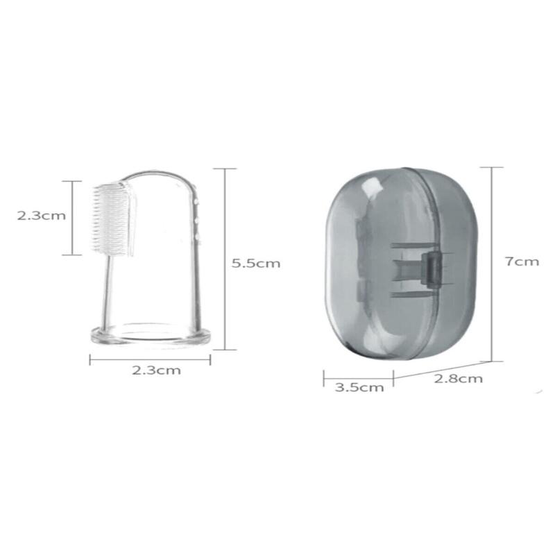 Bebek Parmak Diş Fırçası + Saklama Kabı