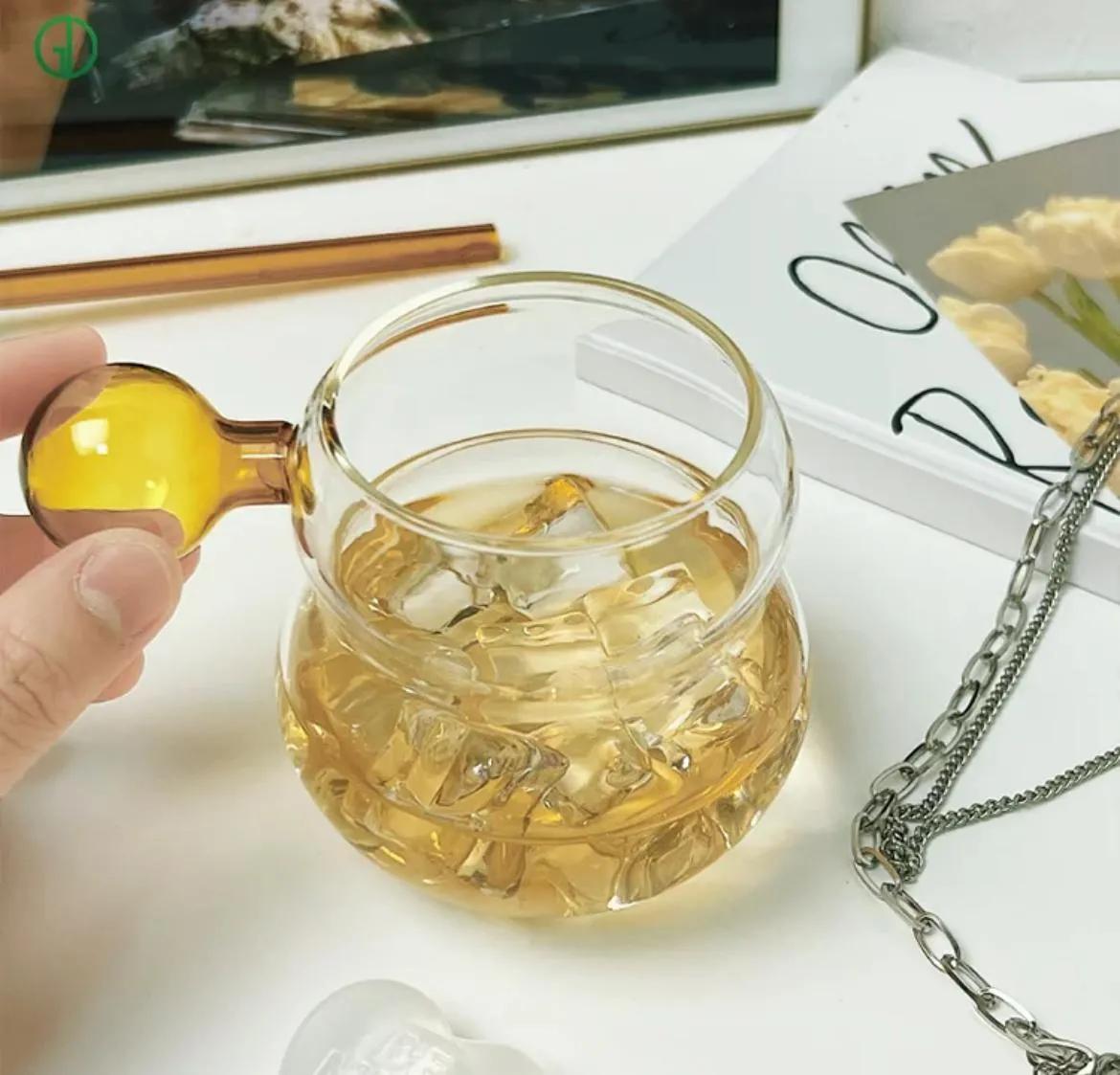 Borasilikat Renkli Kulp Kahve & Çay Bardağı
