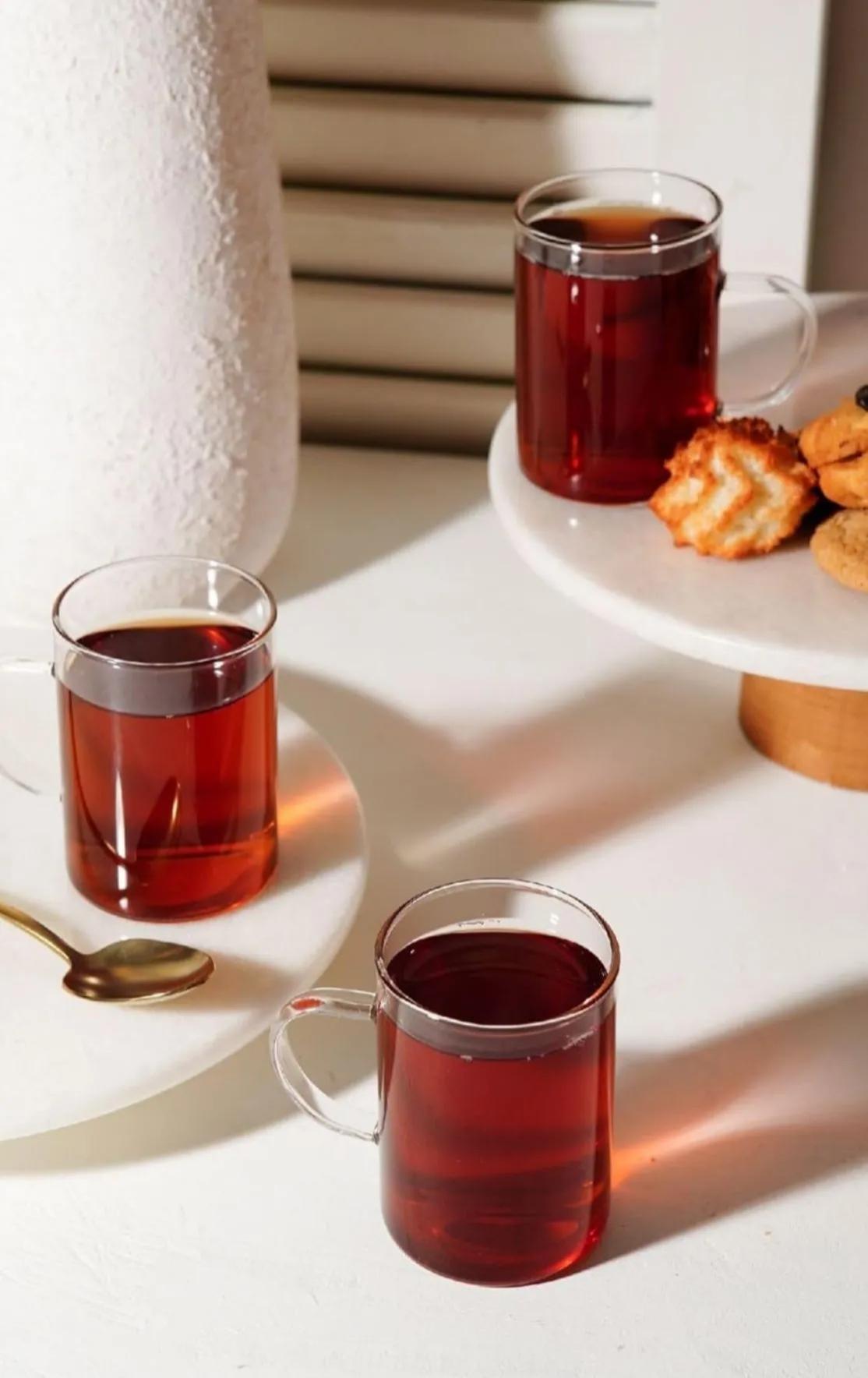 Borasilkat 3 Lü Kulplu Cam Bardak  *24