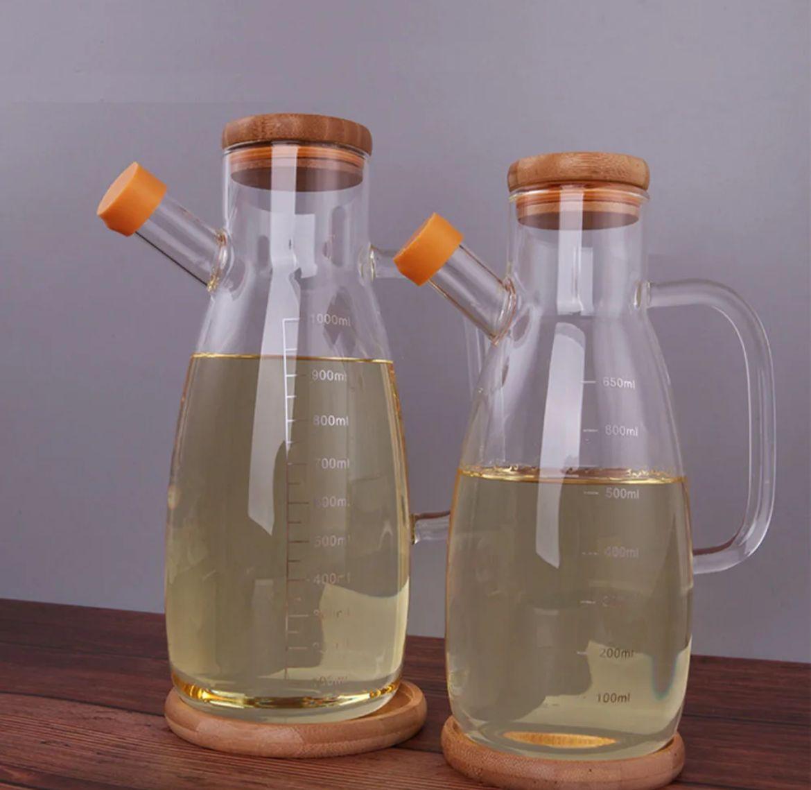 Boraslikat Bambu Kapaklı Yağlık 1000 Ml