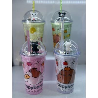 Capybara Pipetli Buzlu Bardak *60