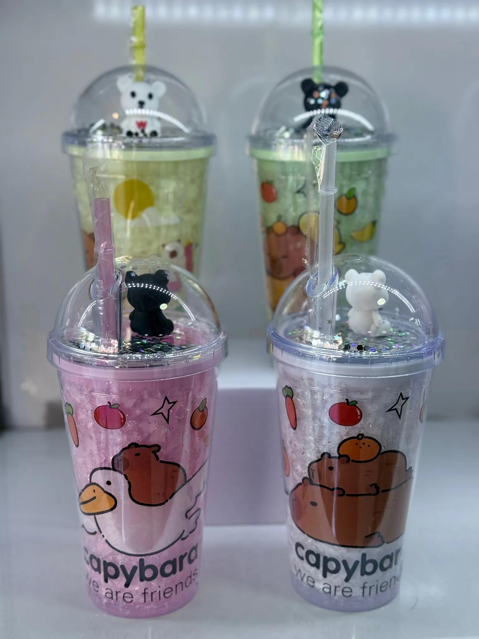 Capybara Pipetli Buzlu Bardak *60