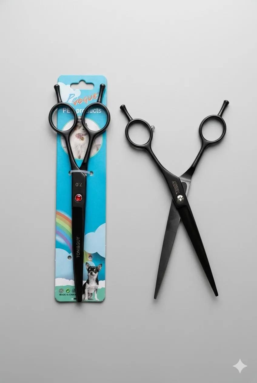 Profesyonel Kavisli Pet Bakım Makası - 7.0" Paslanmaz Çelik