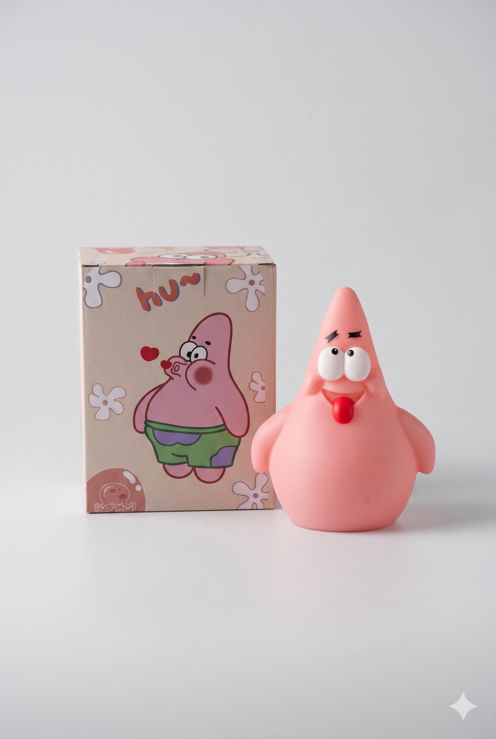 Renkli Işıklı Yumuşak Silikon Patrick Gece Lambası