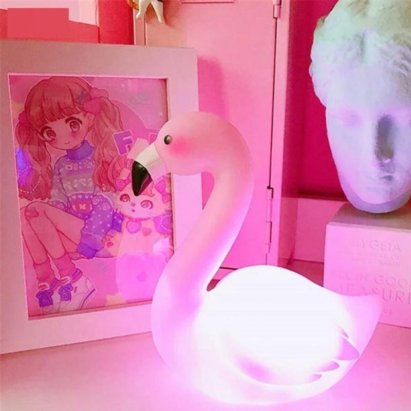 Flamingo Gece Lambası Pilli Led