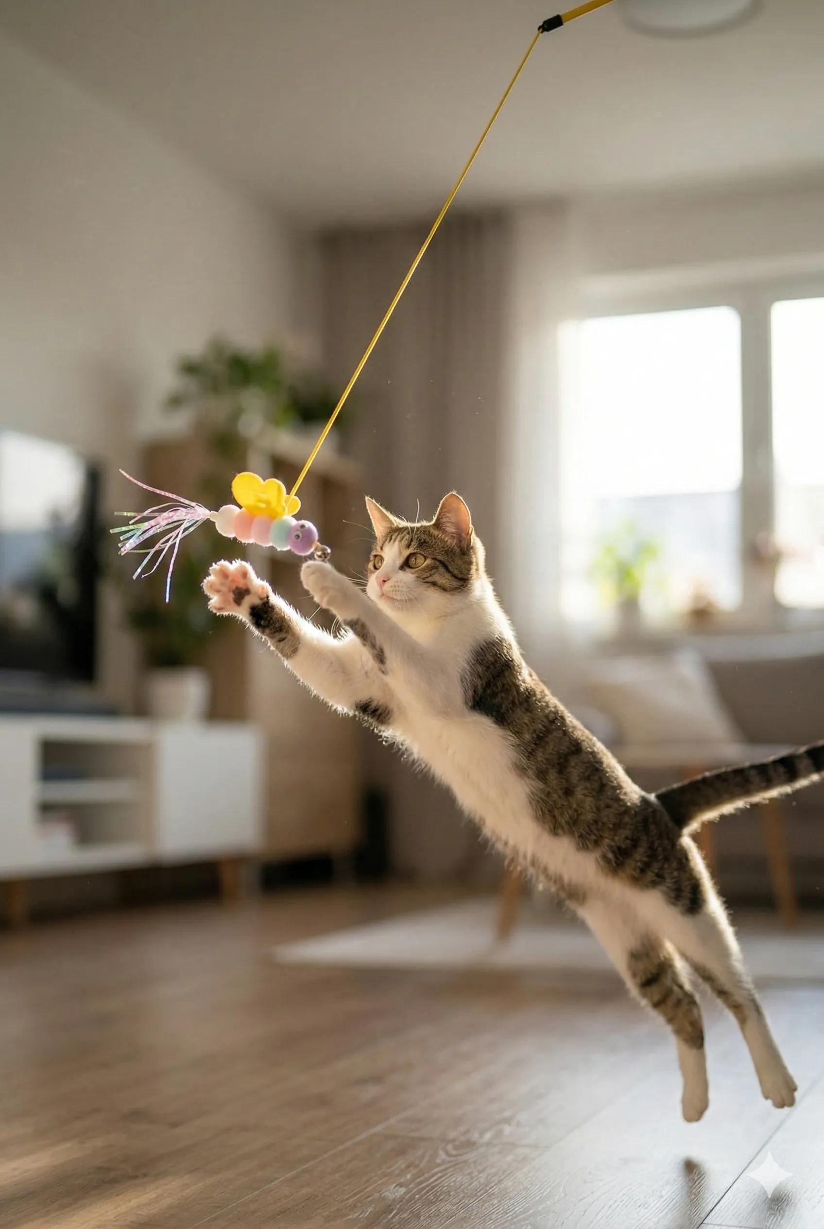 Hoppala Tırtıl: Kapı Üstü Asmalı Kedi Oyuncağı