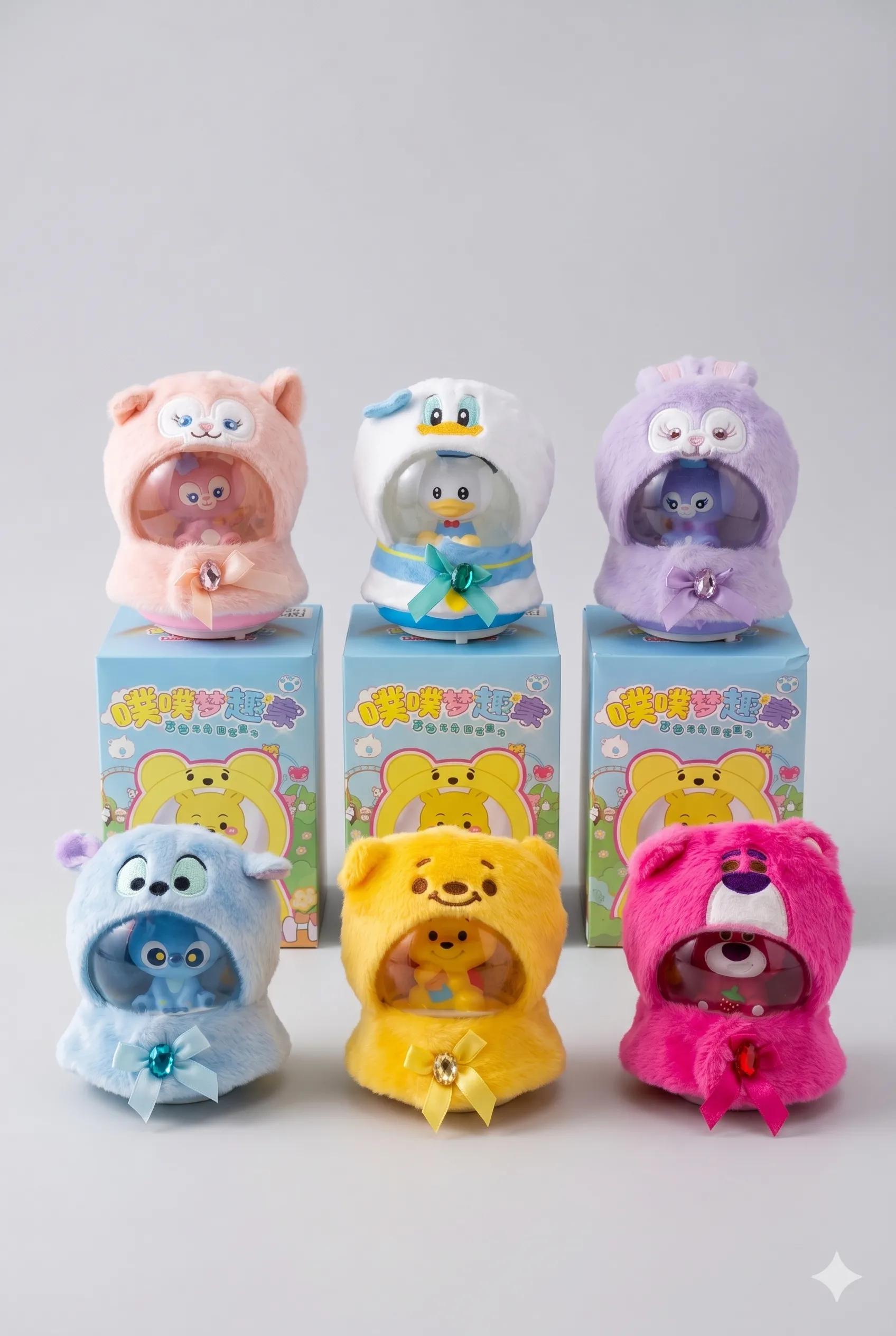 Işıklı ve Müzikli Peluş Kostümlü Figürlü Kar Küresi