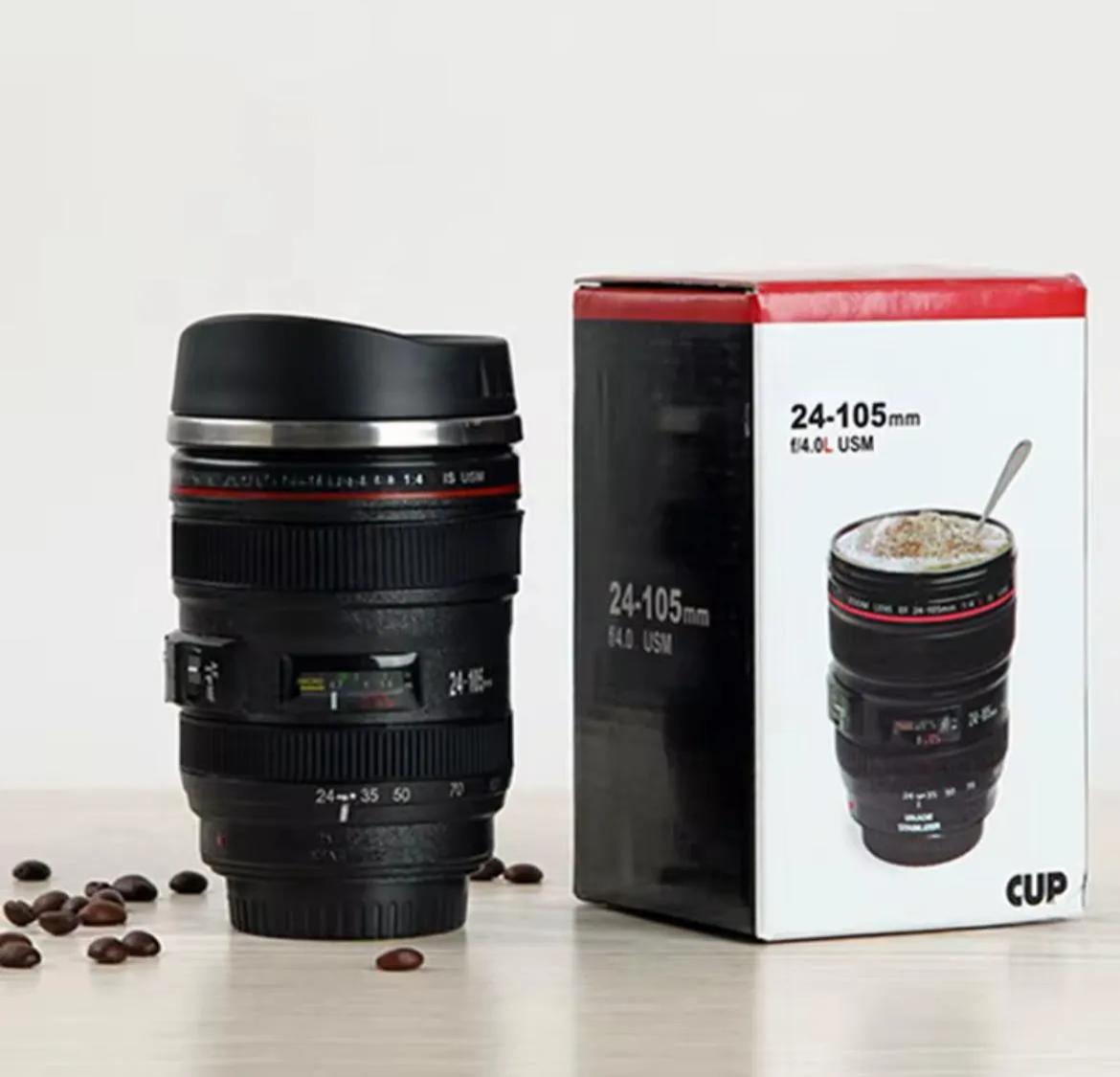 Kamera Lens Görünümlü Çelik Termos Kupa *60