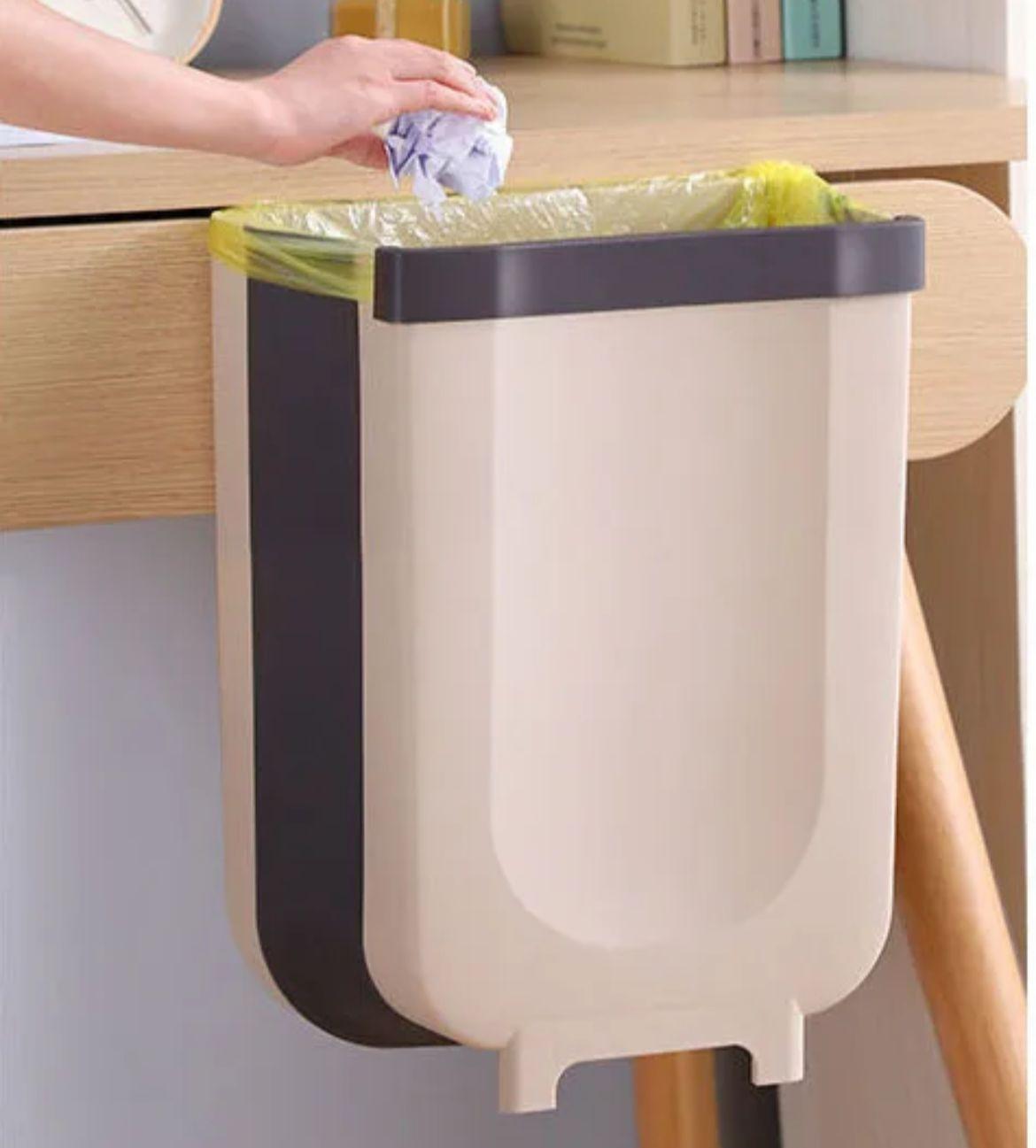 Katlanabilir Dolap İçi Çöp Kovası Plastik