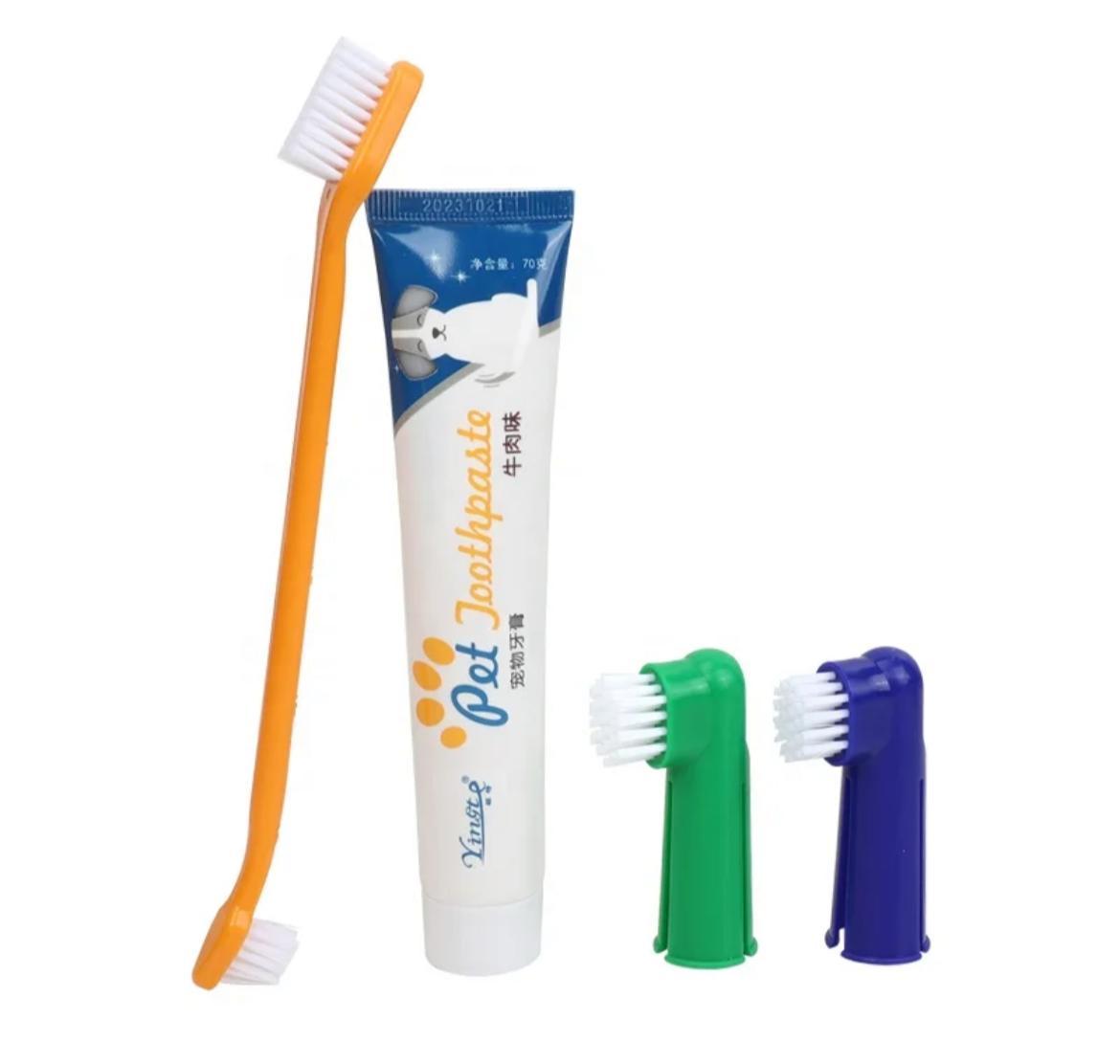Kedi Köpek Diş Macunu Ve Diş Fırçası Seti