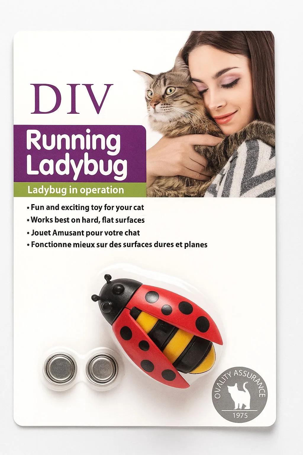 Kedi Oyuncağı Pilli Oynayan Böcek