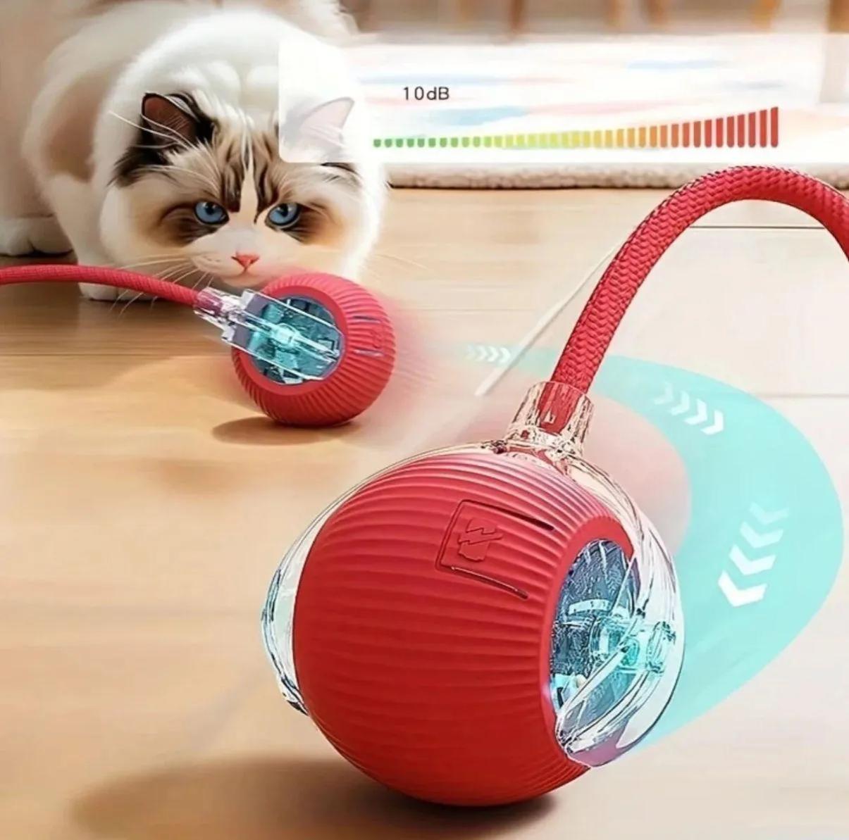 Kedi Oyuncak Şarjlı Oynayan Top İpli *200