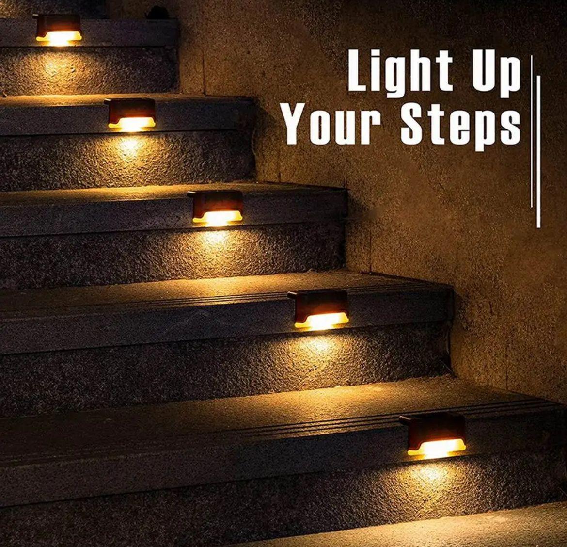  Köşebent Merdiven Veranda Solar Güneş Enerjili Bahçe Led Lamba