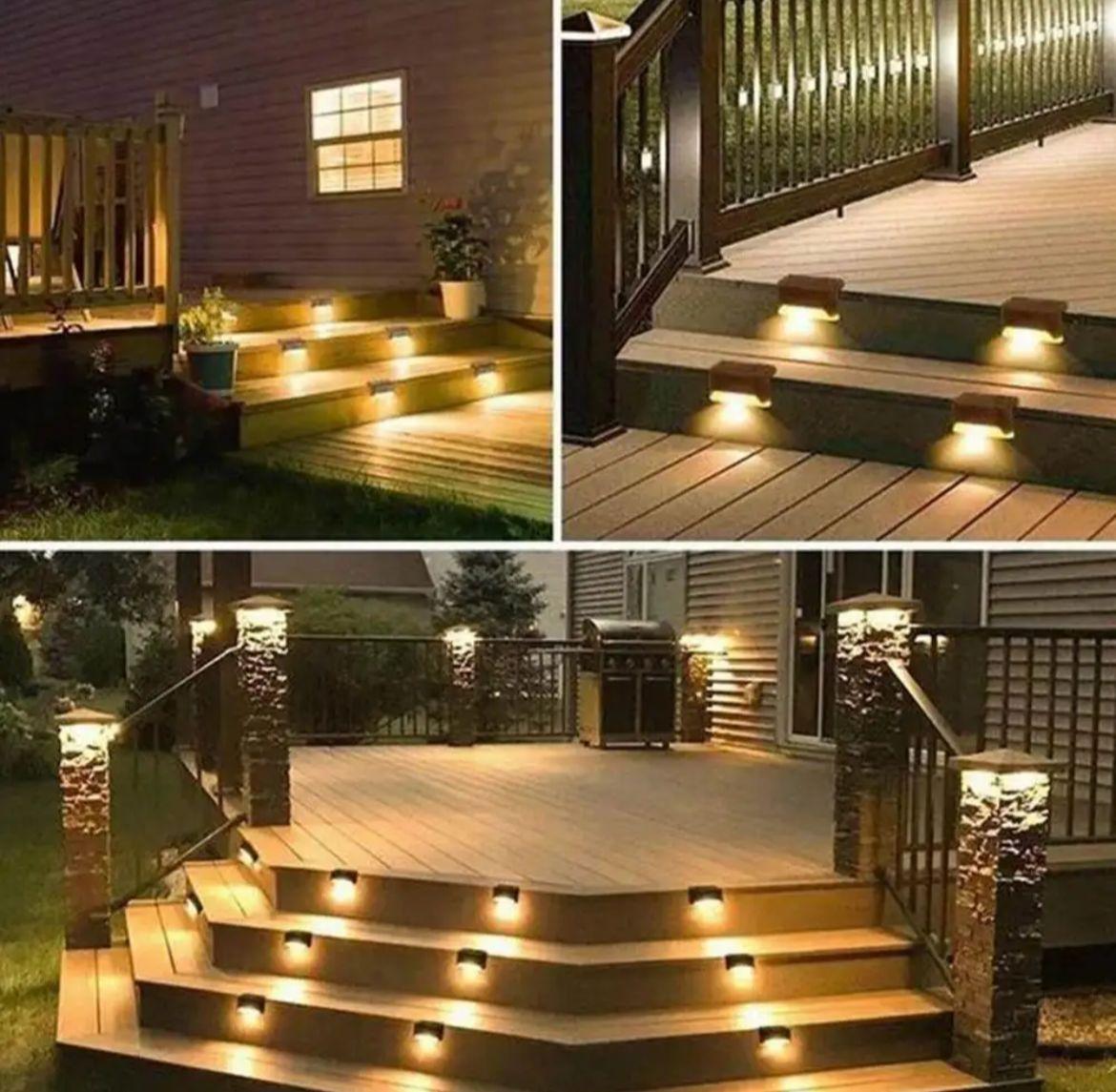  Köşebent Merdiven Veranda Solar Güneş Enerjili Bahçe Led Lamba