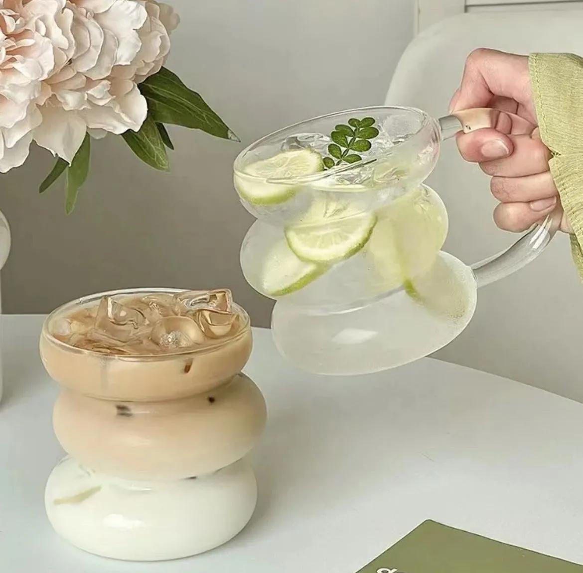 Kulplu Soğuk Kahve Sunum Bardağı 350 Ml
