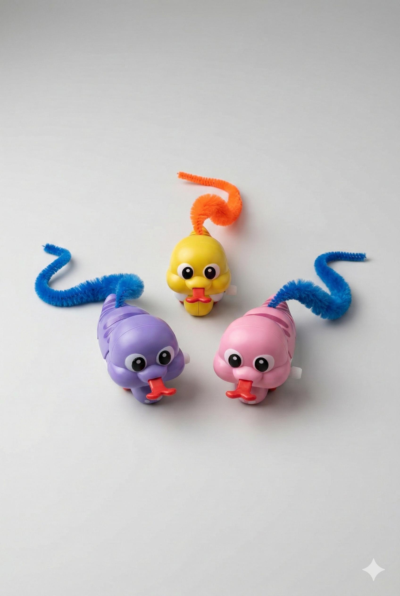 Kurmalı ve Tüylü Hareketli Yılan Kedi Oyuncağı