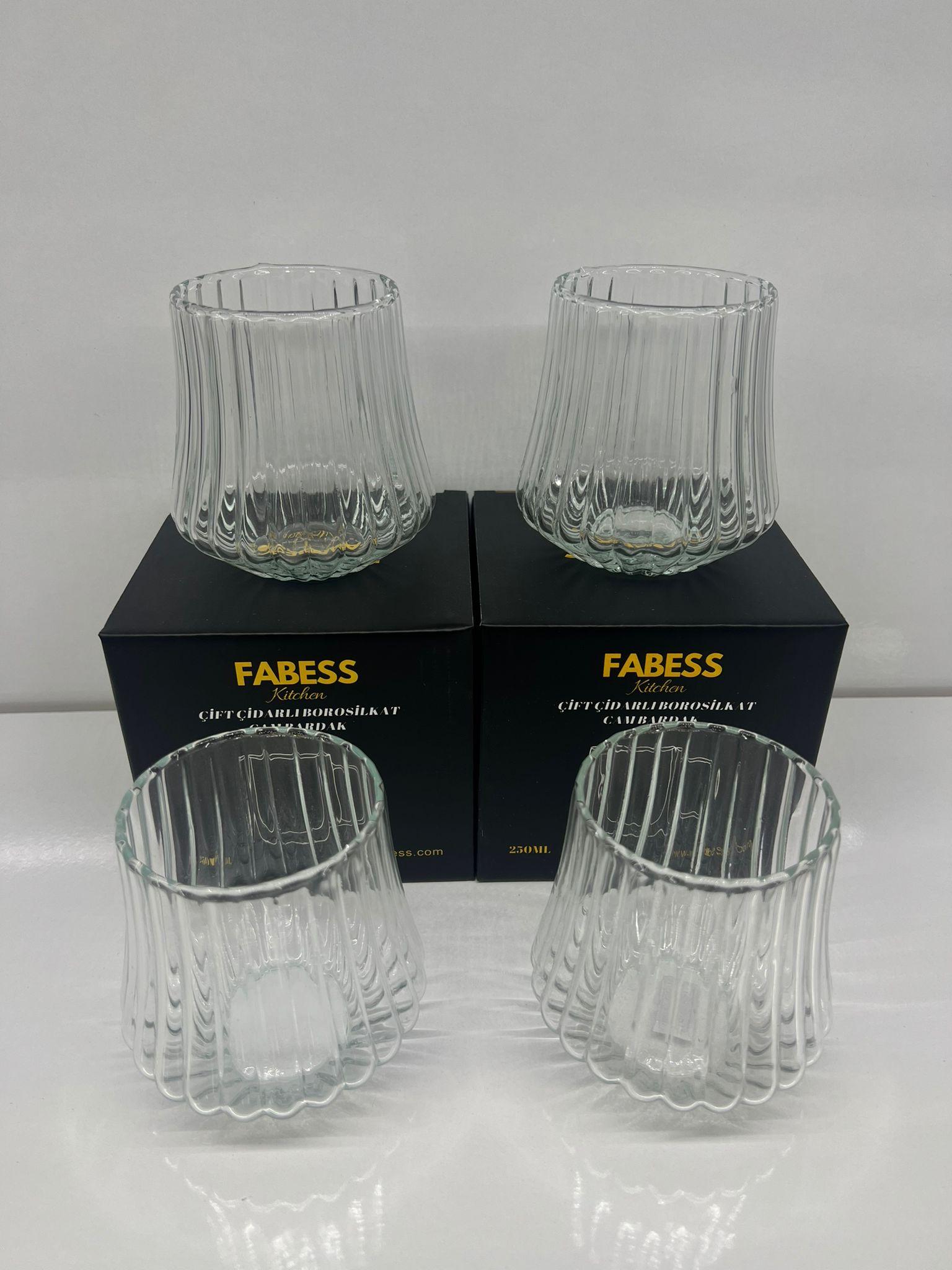 Lorens - Şişko Origami Cam Bardak