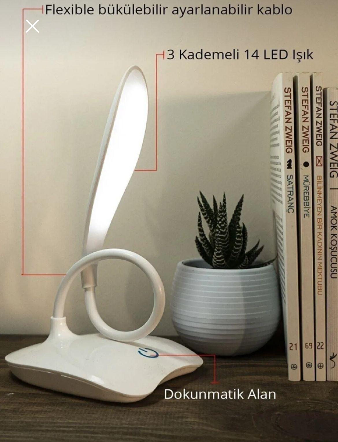 Masa Lambası Şarjlı Dokunmatik Oval