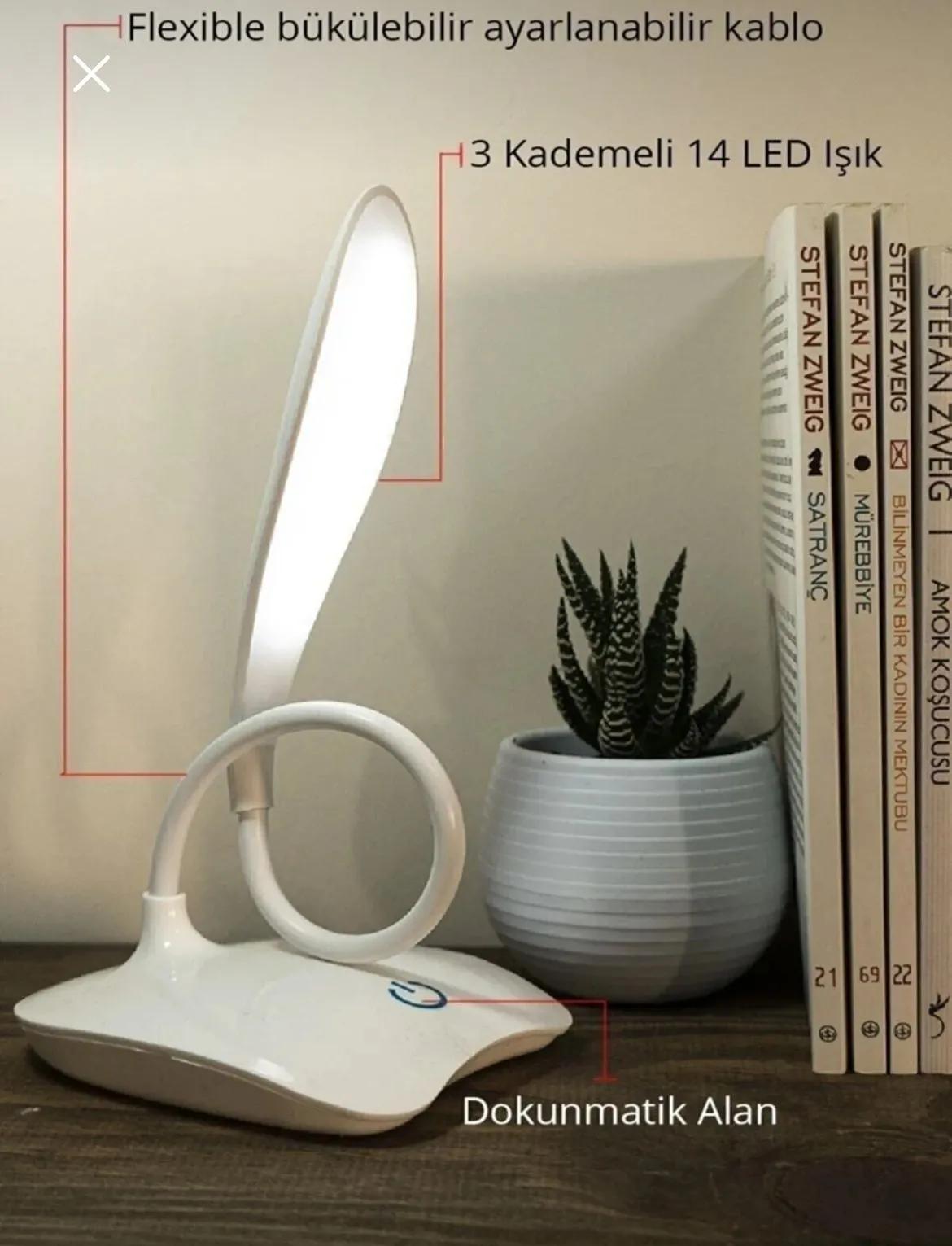 Masa Lambası Şarjlı Dokunmatik Oval