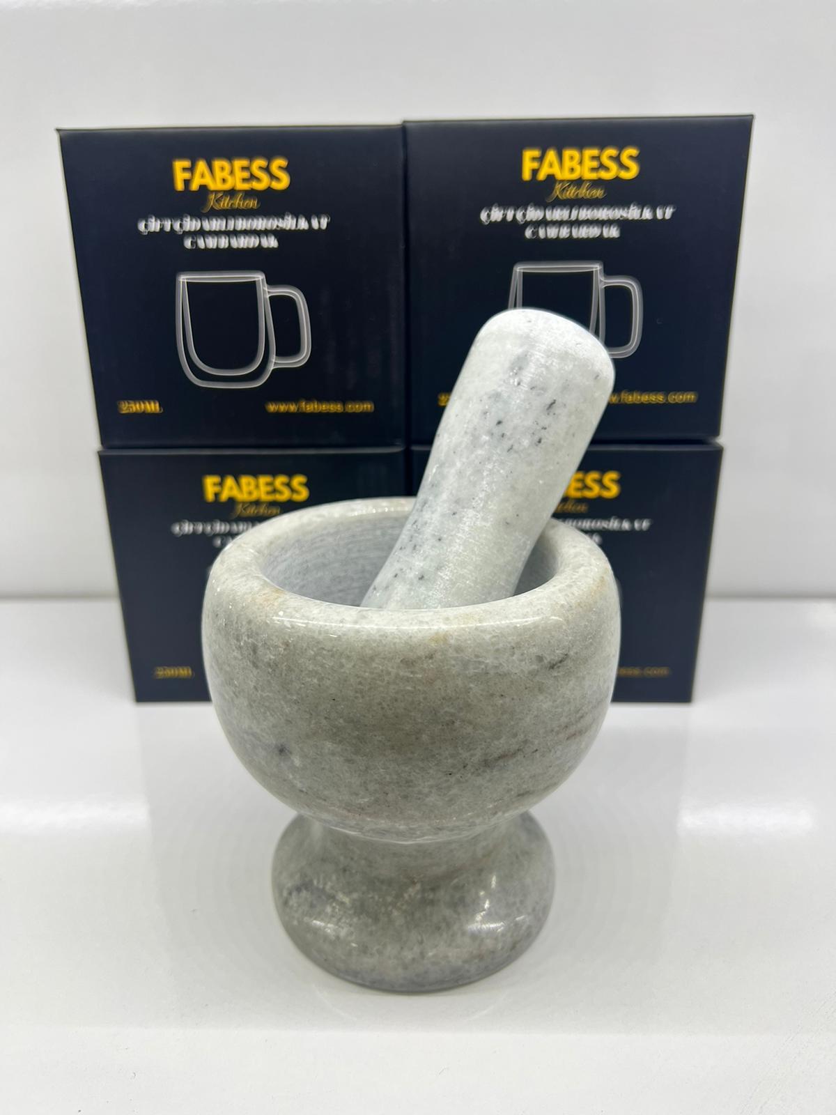 Mermer Havan Baharat Öğütücü Büyük Boy