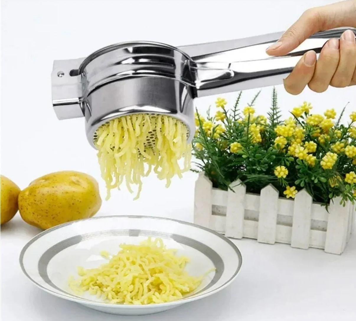 Metal Kulplu Patates Ezici *48